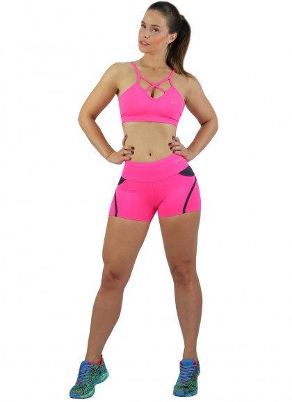 SHORT PUSH-UP FUCSHIA GYM LINE  - Fitnessstore