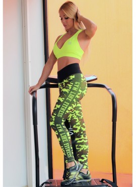 TOP PRINT ESCOTE YELLOW GYM LINE - Fitnessstore 2