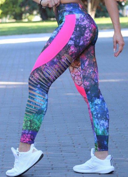MALLA RASGADA GALAXY PINK NEW DE GYM LINE- Fitnessstore
