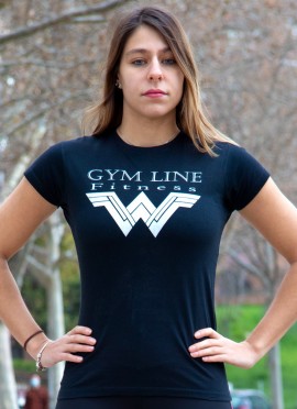 CAMISETA WONDERWOMAN BLACK - GYM LINE