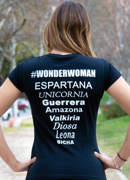 CAMISETA WONDERWOMAN BLACK - GYM LINE