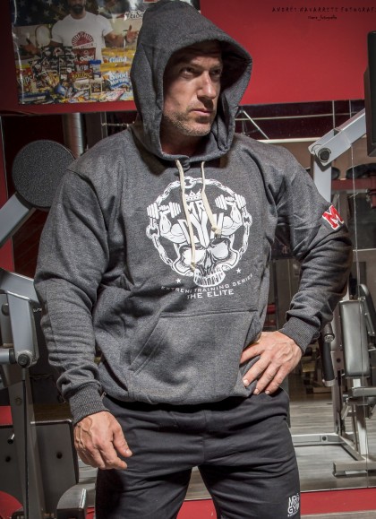 SUDADERA FITNESS CON CAPUCHA SKULL EXTREME DE MR GYM - Fitnessstore