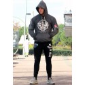 SUDADERA SKULL KING GRIS - Fitnessstore