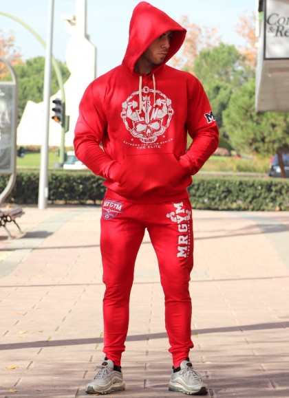 SUDADERA FITNESS CON CAPUCHA SKULL EXTREME DE MR GYM - Fitnessstore