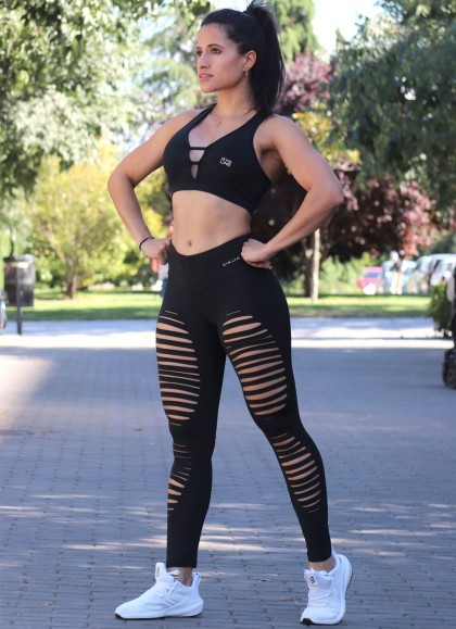 MALLA RASGADA BLACK  NEW DE GYM LINE - Fitnessstore