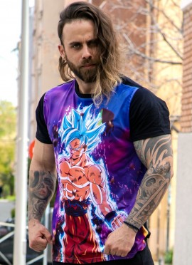 CAMISETA DE GOKU BLUE - Fitnessstore 2