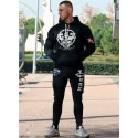 SUDADERA SKULL KING NEGRA - Fitnessstore