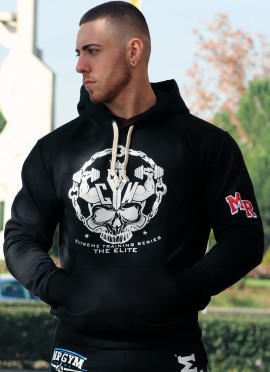 SUDADERA FITNESS CON CAPUCHA SKULL EXTREME DE MR GYM - Fitnessstore