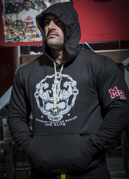 SUDADERA FITNESS CON CAPUCHA SKULL EXTREME DE MR GYM - Fitnessstore