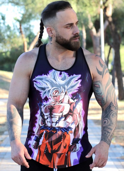 CAMISETA DE TIRANTE GOKU ULTRA INSTINTO SUPER SAIYAN - FITNESSSTORE