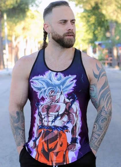 CAMISETA DE TIRANTE GOKU ULTRA INSTINTO SUPER SAIYAN - FITNESSSTORE