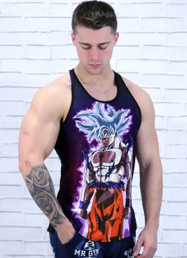 CAMISETA DE TIRANTE GOKU ULTRA INSTINTO SUPER SAIYAN - FITNESSSTORE 2