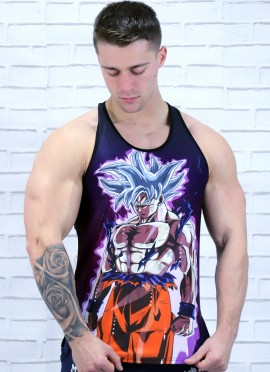 CAMISETA DE TIRANTE GOKU ULTRA INSTINTO SUPER SAIYAN - FITNESSSTORE