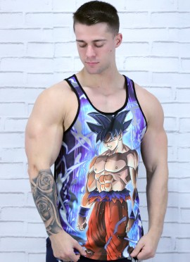 CAMISETA GOKU AZUL - FITNESSSTORE