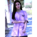 CAMISETA OVERSIZE LILA AND BLACK (THE QUEEN) - GYM LINE
