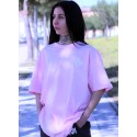 CAMISETA OVERSIZE PINK AND WHITE - GYM LINE