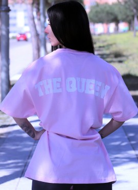 CAMISETA OVERSIZE PINK AND WHITE - GYM LINE 2