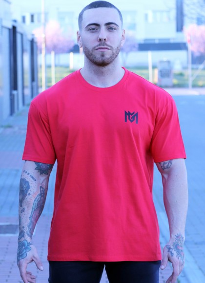 CAMISETA OVERSIZE RED BLACK THE KING DE MR GYM Fitnessstore