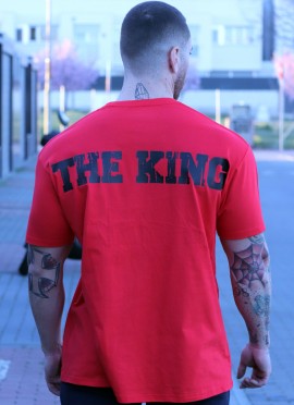 CAMISETA OVERSIZE RED BLACK THE KING DE MR GYM Fitnessstore