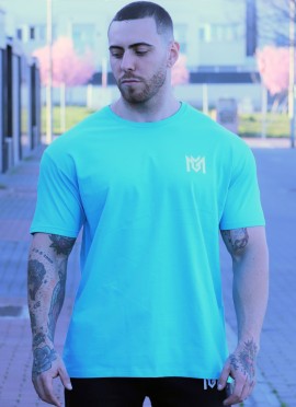 CAMISETA OVERSIZE TURQUESA WHITE THE KING DE MR GYM Fitnessstore 2