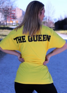 CAMISETA OVERSIZE YELLOW AND BLACK (THE QUEEN) - GYM LINE