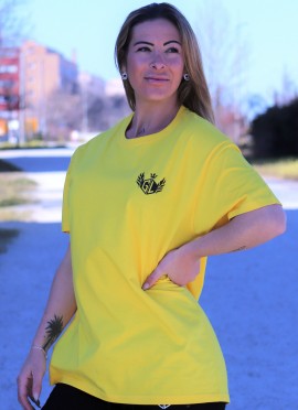 CAMISETA OVERSIZE YELLOW AND BLACK (THE QUEEN) - GYM LINE 2