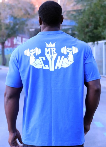 CAMISETA OVERSIZE BLUE WHITE THE KING DE MR GYM Fitnessstore