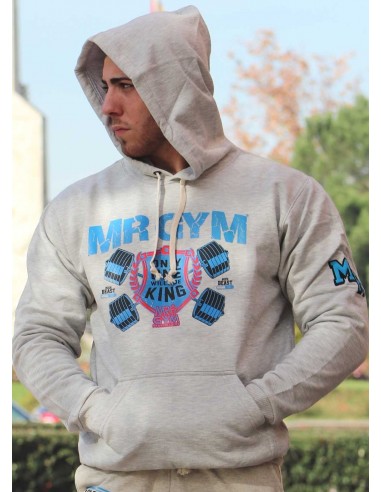 SUDADERA ONE KING GRIS CLARO