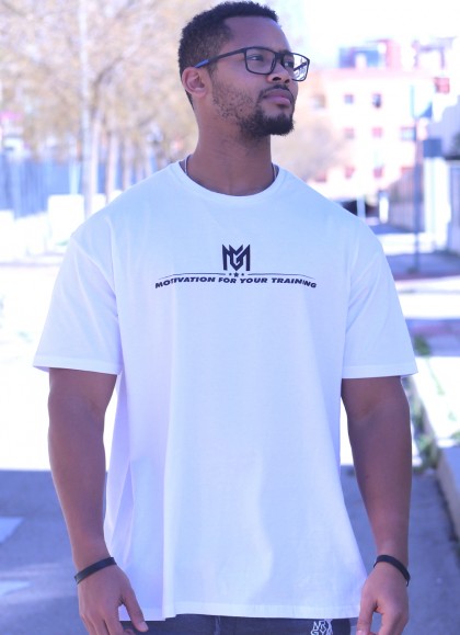 CAMISETA OVERSIZE LEGEND WHITE DE MR GYM Fitnessstore