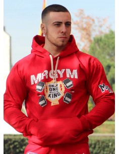 SUDADERA ONE KING ROJA - Fitneessstore