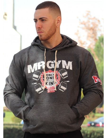 SUDADERA ONE KING GRIS OSCURO - Fitnessstore
