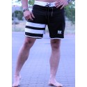 BAÑADORES MEN´S  PHYSIQUE NEW BLACK WHITE - FITNESSSTORE