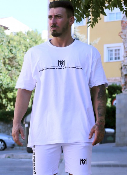 CAMISETA OVERSIZE BLUE WHITE THE KING DE MR GYM Fitnessstore
