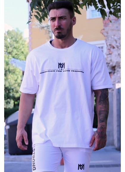 CAMISETA OVERSIZE BLUE WHITE THE KING DE MR GYM Fitnessstore