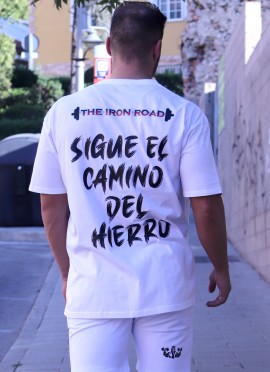 CAMISETA OVERSIZE BLUE WHITE THE KING DE MR GYM Fitnessstore