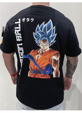 CAMISETA NEW OVERSIZE GOKU ULTRA INSTINTO DE DRAGON BALL DE MR GYM - FITNESSSTORE.ES