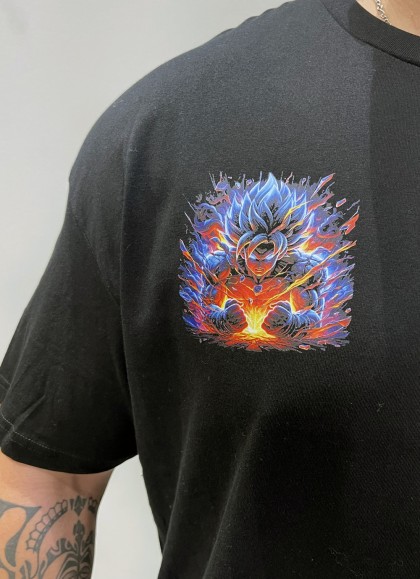 CAMISETA NEW OVERSIZE ANIME GOKU DRAGON BALL Z 3.0 DE MR GYM - FITNESSSTORE.ES