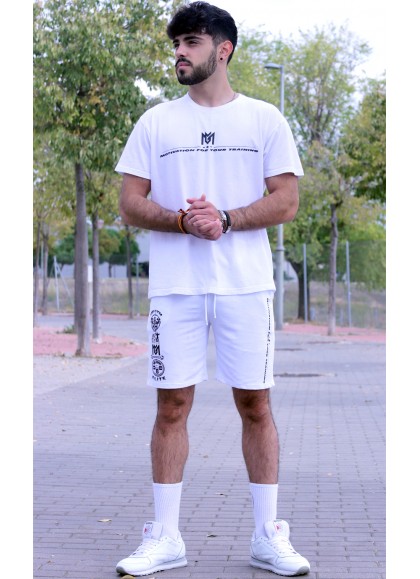 PANTALON CORTO  LEGEND WHITE - Fitnessstore