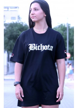 CAMISETA OVERSIZE BLACK BICHOTA - GYM LINE