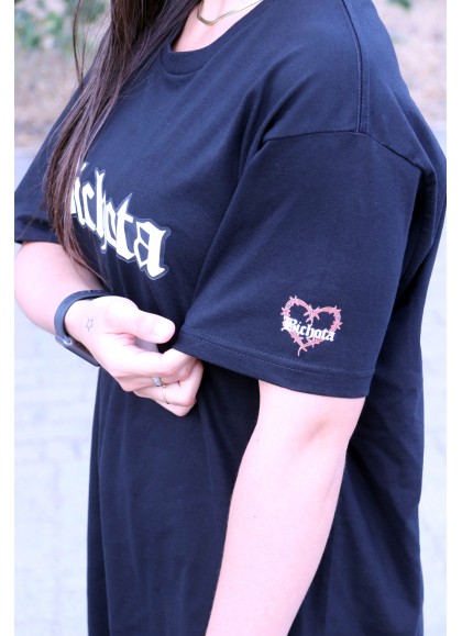 CAMISETA OVERSIZE BLACK BICHOTA - GYM LINE