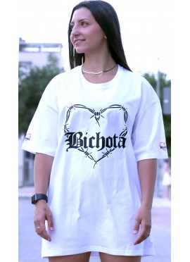 CAMISETA OVERSIZE WHITE BICHOTA - GYM LINE 2
