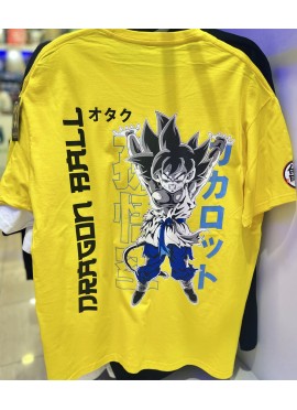 CAMISETA NEW OVERSIZE YELLOW GOKU GT GENKIDAMA DRAGON BALL DE MR GYM - FITNESSSTORE.ES