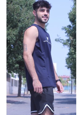 CAMISETA TANKTOP BLUE NEW ROUND LOGO 2