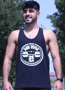 CAMISETA DE TIRANTES URBAN BLACK NEW ROUND LOGO