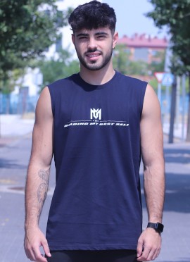 CAMISETA TANKTOP BLUE NEW ROUND LOGO 2