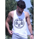 CAMISETA DE TIRANTES URBAN WHITE NEW ROUND LOGO