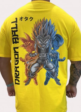 CAMISETA NEW OVERSIZE YELLOW GOTEN DE DRAGON BALL DE MR GYM - FITNESSSTORE.ES