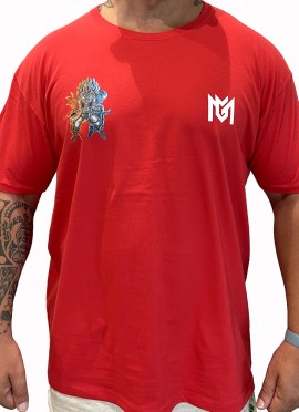 CAMISETA NEW OVERSIZE RED GOTEN DE DRAGON BALL DE MR GYM - FITNESSSTORE.ES 2