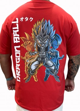 CAMISETA NEW OVERSIZE RED GOTEN DE DRAGON BALL DE MR GYM - FITNESSSTORE.ES