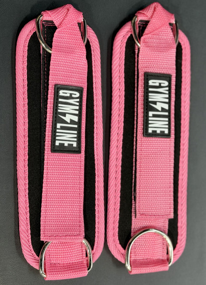 TOBILLERAS PARA POLEA FUCHSIA DE GYM LINE- Fitnessstore